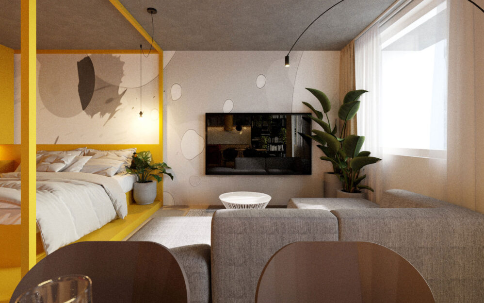 Návrh interiéru bytu v ulici Ke Strašnické