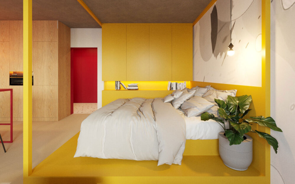 Návrh interiéru bytu v ulici Ke Strašnické