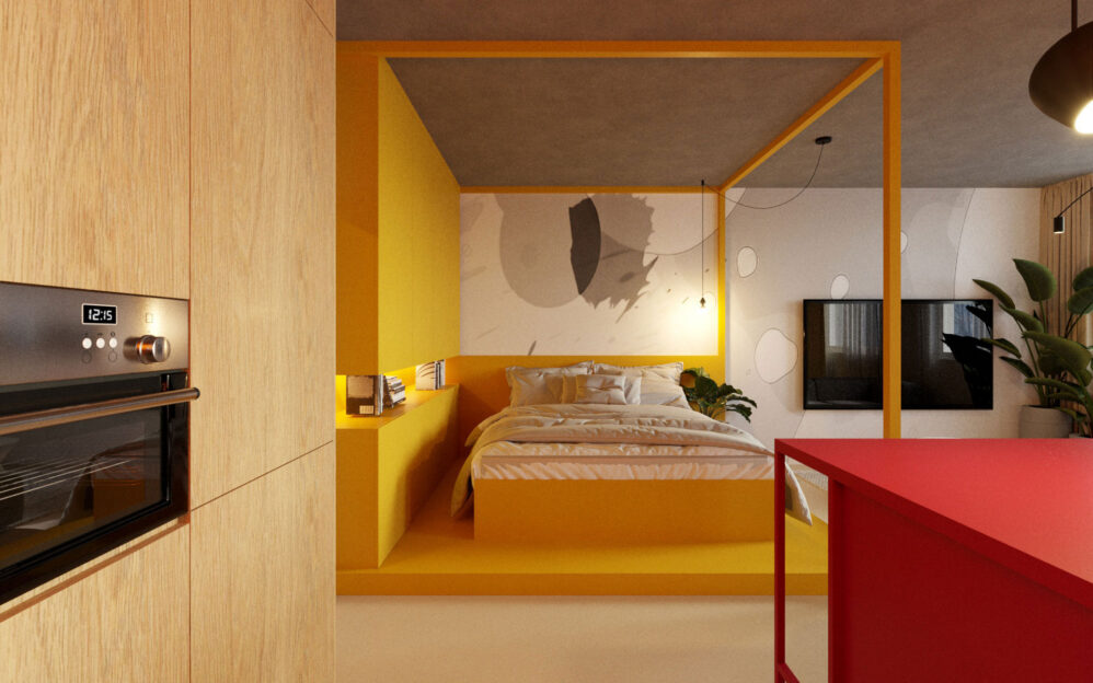 Návrh interiéru bytu v ulici Ke Strašnické