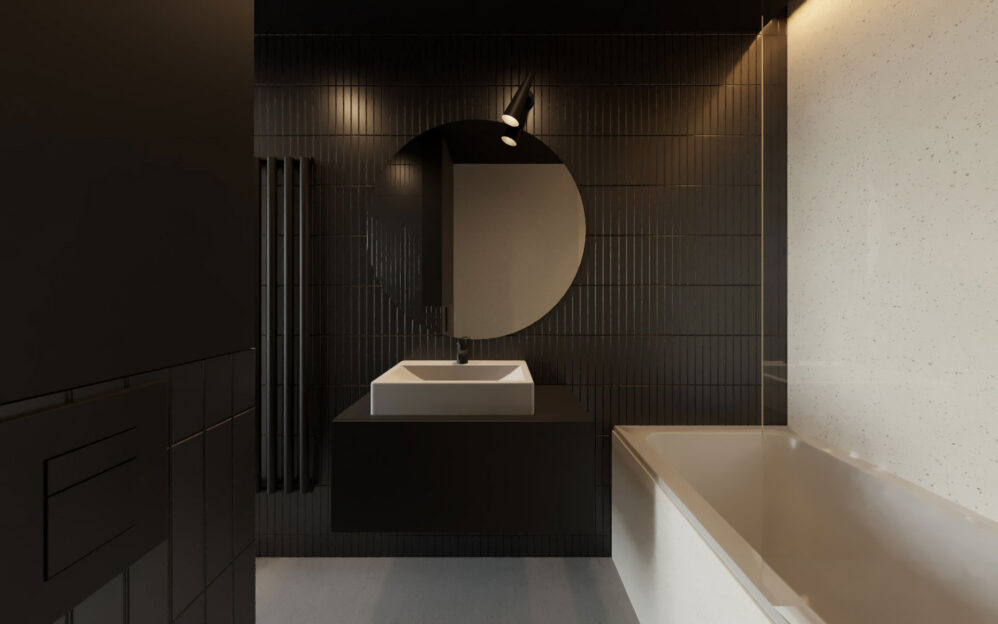 Návrh interiéru bytu v ulici Na Cihlářce