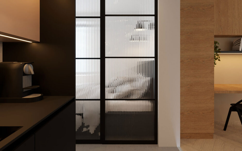 Návrh interiéru bytu v ulici Na Cihlářce