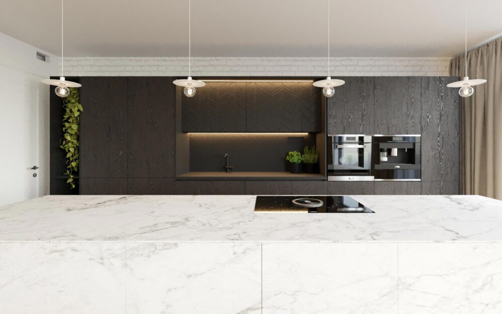 Návrh interiéru penthousu v rezidenci Sámova v Praze