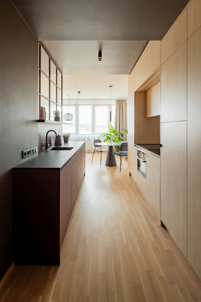 Fotografie interiéru bytu v ulici Šiklové v Praze