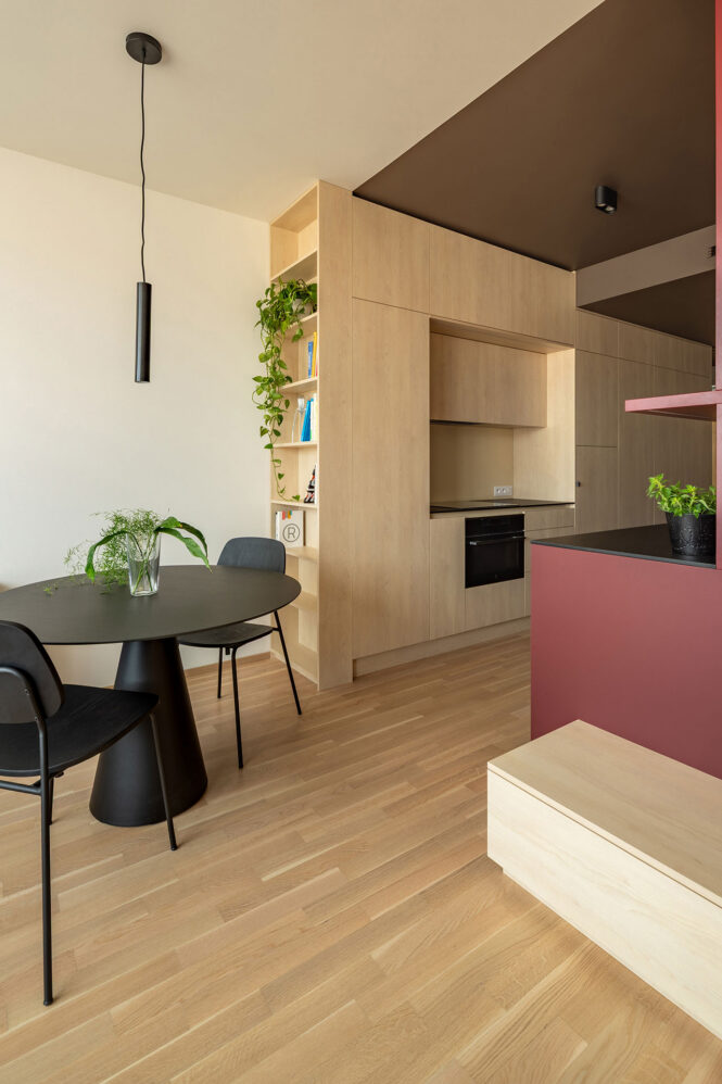 Fotografie interiéru bytu v ulici Šiklové v Praze