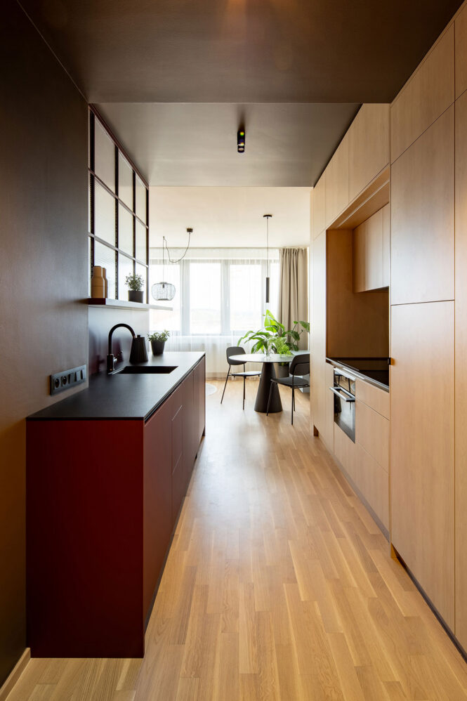 Fotografie interiéru bytu v ulici Šiklové v Praze