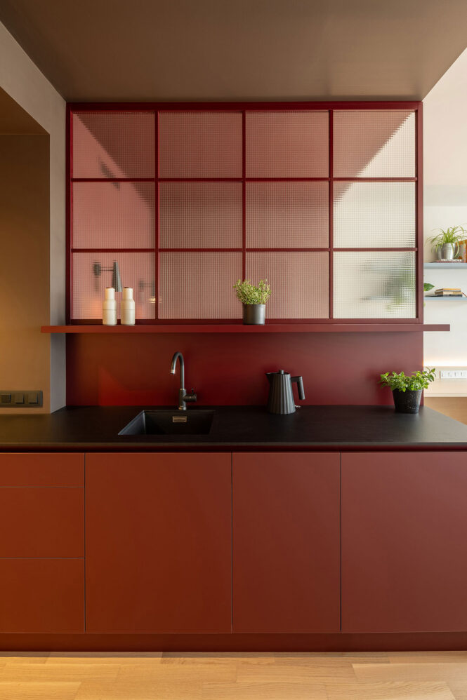 Fotografie interiéru bytu v ulici Šiklové v Praze