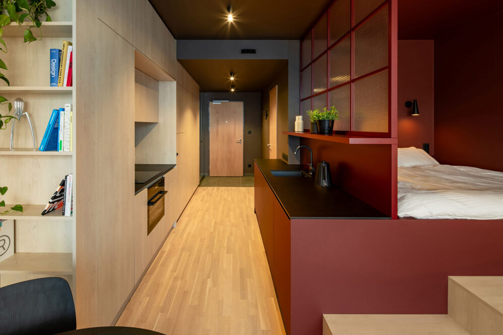 Fotografie interiéru bytu v ulici Šiklové v Praze