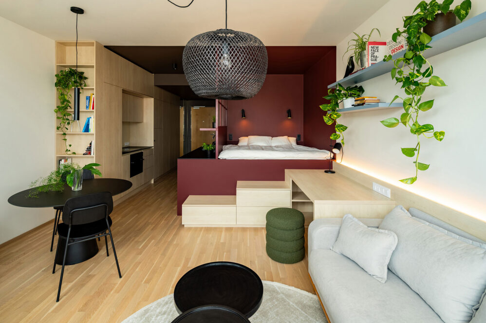 Fotografie interiéru bytu v ulici Šiklové v Praze