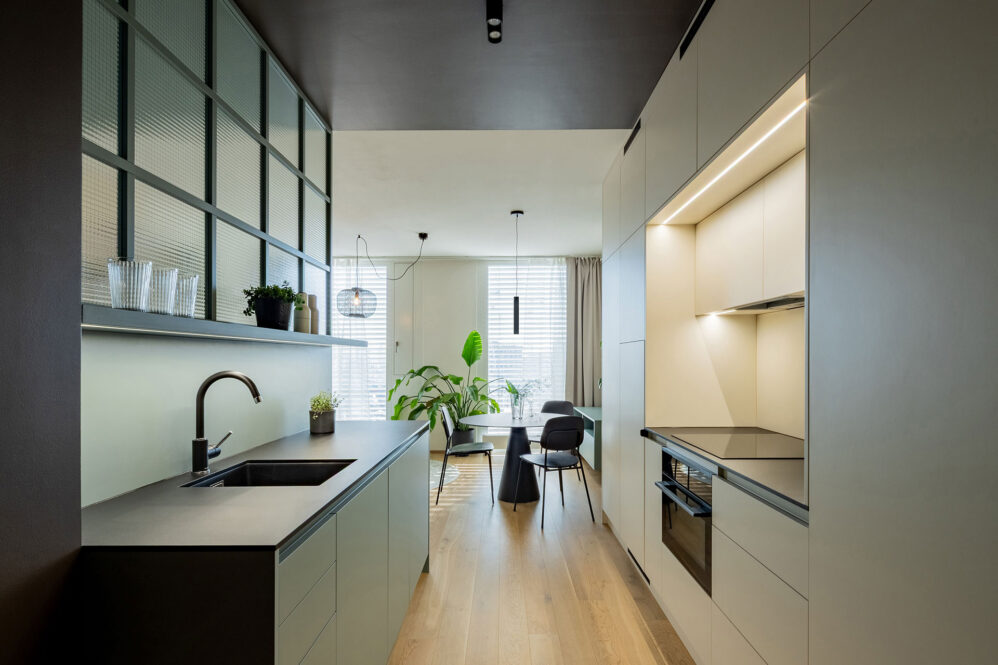 Fotografie interiéru bytu v ulici Šiklové v Praze