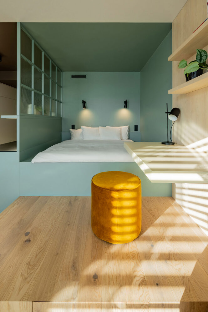 Fotografie interiéru bytu v ulici Šiklové v Praze