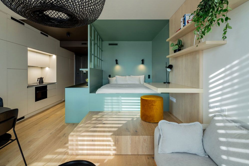 Fotografie interiéru bytu v ulici Šiklové v Praze