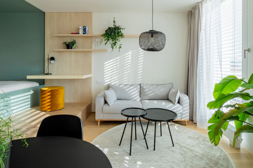 Fotografie interiéru bytu v ulici Šiklové v Praze