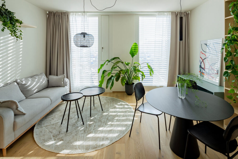 Fotografie interiéru bytu v ulici Šiklové v Praze