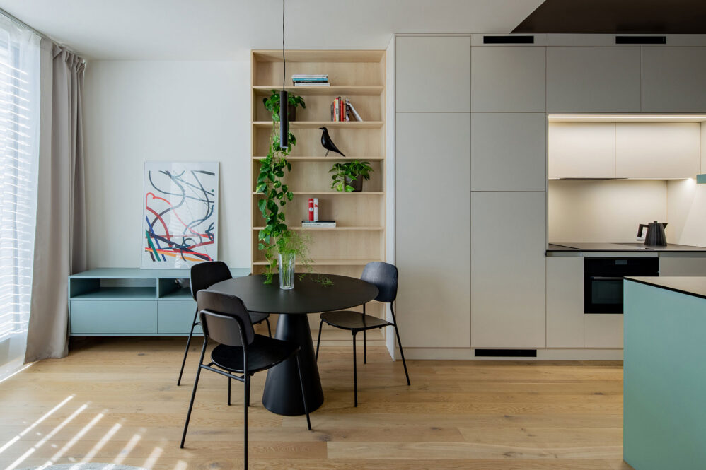 Fotografie interiéru bytu v ulici Šiklové v Praze